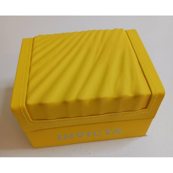 Invicta single watch presentation case - Yellow IN 24316 - Picture 1 of 10